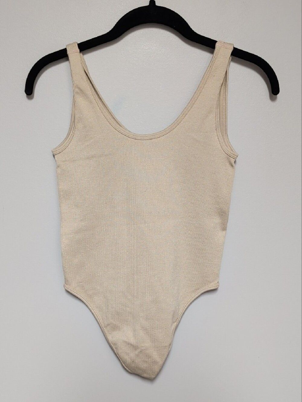 Primark Cream Ribbed Tank Bodysuit - Picture 3 of 4